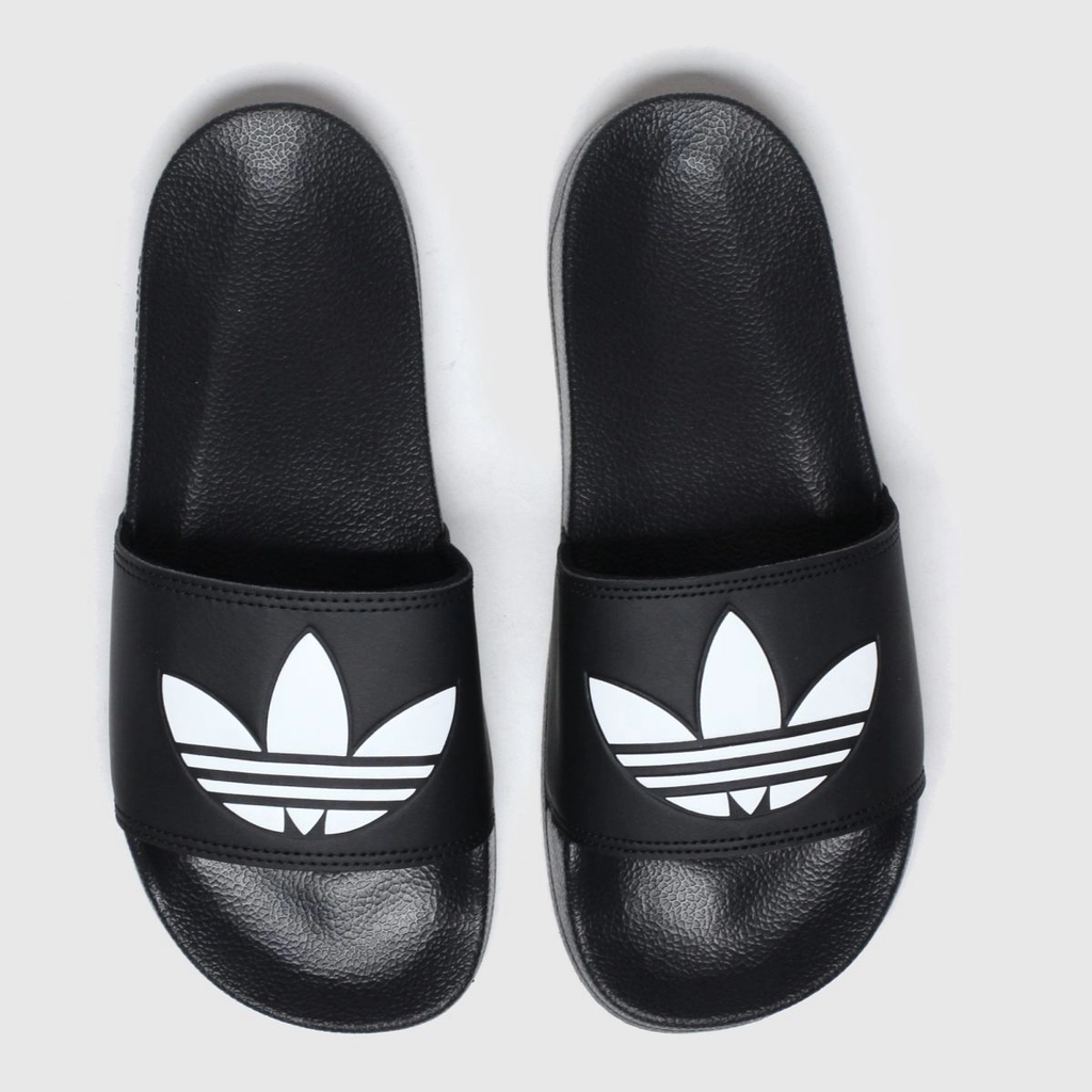 Adidas Originals adilette lite sandals in black & white